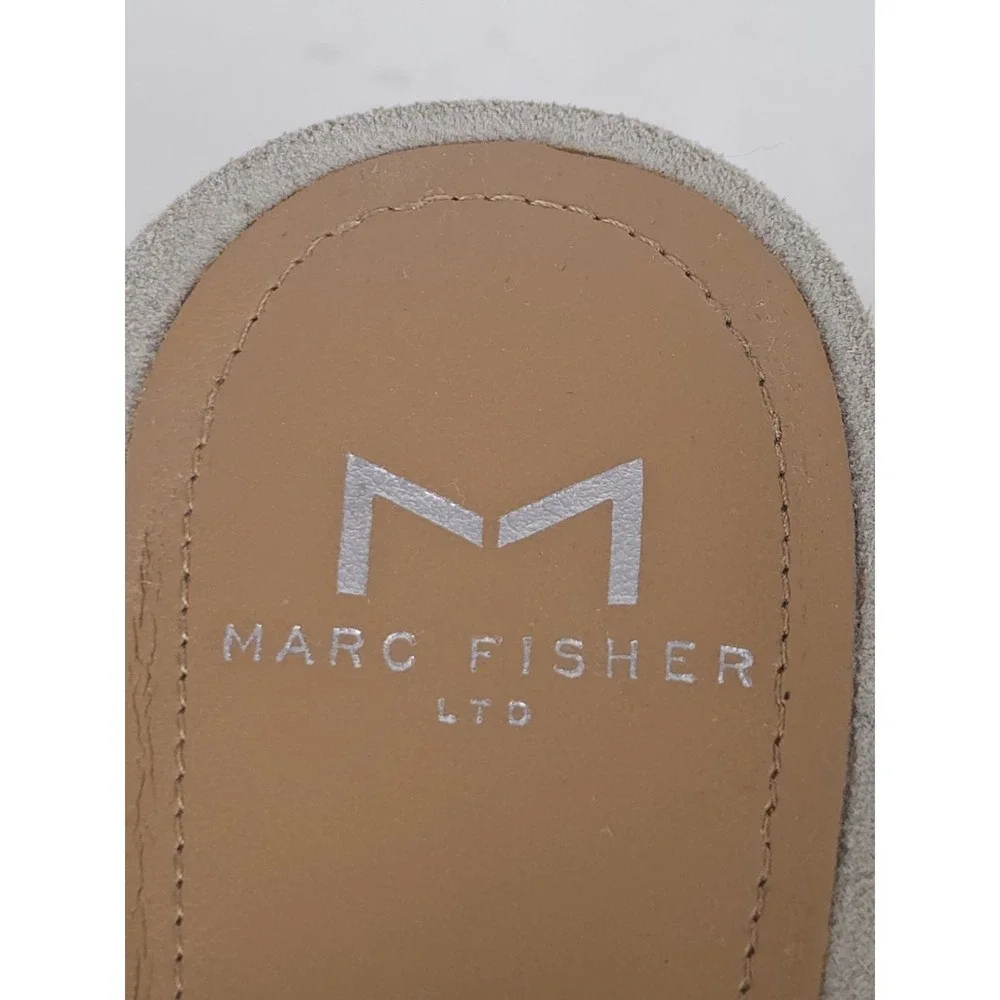 Marc Fisher Women's 7M Suede Platform Wedge Sandals Stud Retro Rocker Chic 3.75